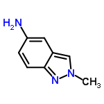 InChI=1/C8H9N3/c1-11-5-6-4-7(9)2-3-8(6)10-11/h2-5H,9H2,1H3