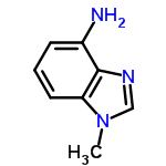 InChI=1/C8H9N3/c1-11-5-10-8-6(9)3-2-4-7(8)11/h2-5H,9H2,1H3