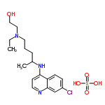 InChI=1/C18H26ClN3O.H2O4S/c1-3-22(11-12-23)10-4-5-14(2)21-17-8-9-20-18-13-15(19)6-7-16(17)18;1-5(2,3)4/h6-9,13-14,23H,3-5,10-12H2,1-2H3,(H,20,21);(H2,1,2,3,4)