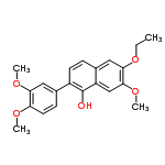 InChI=1/C21H22O5/c1-5-26-20-11-14-6-8-15(21(22)16(14)12-19(20)25-4)13-7-9-17(23-2)18(10-13)24-3/h6-12,22H,5H2,1-4H3