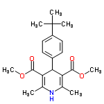 InChI=1/C21H27NO4/c1-12-16(19(23)25-6)18(17(13(2)22-12)20(24)26-7)14-8-10-15(11-9-14)21(3,4)5/h8-11,18,22H,1-7H3