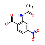 InChI=1/C9H8N2O5/c1-5(12)10-8-4-6(11(15)16)2-3-7(8)9(13)14/h2-4H,1H3,(H,10,12)(H,13,14)/p-1