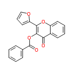 InChI=1/C20H12O5/c21-17-14-9-4-5-10-15(14)24-18(16-11-6-12-23-16)19(17)25-20(22)13-7-2-1-3-8-13/h1-12H