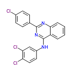 InChI=1/C20H12Cl3N3/c21-13-7-5-12(6-8-13)19-25-18-4-2-1-3-15(18)20(26-19)24-14-9-10-16(22)17(23)11-14/h1-11H,(H,24,25,26)