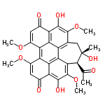 InChI=1/C30H26O10/c1-10(31)25-24-22-16-11(9-30(25,2)36)28(39-5)26(34)17-12(32)7-14(37-3)19(21(16)17)20-15(38-4)8-13(33)18(23(20)22)27(35)29(24)40-6/h7-8,25,34-36H,9H2,1-6H3/t25-,30-/m0/s1