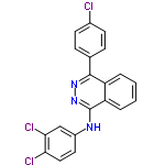 InChI=1/C20H12Cl3N3/c21-13-7-5-12(6-8-13)19-15-3-1-2-4-16(15)20(26-25-19)24-14-9-10-17(22)18(23)11-14/h1-11H,(H,24,26)