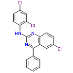 InChI=1/C20H12Cl3N3/c21-13-6-8-17-15(10-13)19(12-4-2-1-3-5-12)26-20(24-17)25-18-9-7-14(22)11-16(18)23/h1-11H,(H,24,25,26)