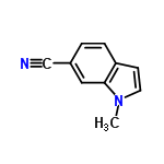 InChI=1/C10H8N2/c1-12-5-4-9-3-2-8(7-11)6-10(9)12/h2-6H,1H3