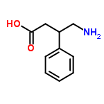 InChI=1/C10H13NO2/c11-7-9(6-10(12)13)8-4-2-1-3-5-8/h1-5,9H,6-7,11H2,(H,12,13)