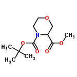 InChI=1/C11H19NO5/c1-11(2,3)17-10(14)12-5-6-16-7-8(12)9(13)15-4/h8H,5-7H2,1-4H3