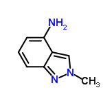 InChI=1/C8H9N3/c1-11-5-6-7(9)3-2-4-8(6)10-11/h2-5H,9H2,1H3