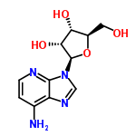 InChI=1/C11H14N4O4/c12-5-1-2-13-10-7(5)14-4-15(10)11-9(18)8(17)6(3-16)19-11/h1-2,4,6,8-9,11,16-18H,3H2,(H2,12,13)/t6-,8-,9-,11-/m1/s1