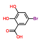 InChI=1/C7H5BrO4/c8-3-1-4(7(11)12)6(10)5(9)2-3/h1-2,9-10H,(H,11,12)