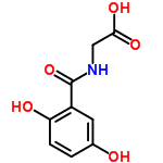 InChI=1/C9H9NO5/c11-5-1-2-7(12)6(3-5)9(15)10-4-8(13)14/h1-3,11-12H,4H2,(H,10,15)(H,13,14)