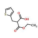 InChI=1/C10H12O4S/c1-2-14-10(13)8(9(11)12)6-7-4-3-5-15-7/h3-5,8H,2,6H2,1H3,(H,11,12)