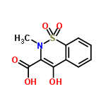 InChI=1/C10H9NO5S/c1-11-8(10(13)14)9(12)6-4-2-3-5-7(6)17(11,15)16/h2-5,12H,1H3,(H,13,14)