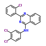 InChI=1/C20H12Cl3N3/c21-15-7-3-1-5-13(15)19-25-18-8-4-2-6-14(18)20(26-19)24-12-9-10-16(22)17(23)11-12/h1-11H,(H,24,25,26)