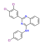 InChI=1/C20H12Cl3N3/c21-13-6-8-14(9-7-13)24-20-15-3-1-2-4-18(15)25-19(26-20)12-5-10-16(22)17(23)11-12/h1-11H,(H,24,25,26)