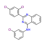 InChI=1/C20H12Cl3N3/c21-12-4-3-5-14(10-12)24-20-16-6-1-2-7-18(16)25-19(26-20)15-9-8-13(22)11-17(15)23/h1-11H,(H,24,25,26)