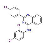 InChI=1/C20H12Cl3N3/c21-13-7-5-12(6-8-13)19-24-17-4-2-1-3-15(17)20(26-19)25-18-10-9-14(22)11-16(18)23/h1-11H,(H,24,25,26)