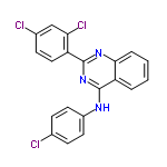 InChI=1/C20H12Cl3N3/c21-12-5-8-14(9-6-12)24-20-16-3-1-2-4-18(16)25-19(26-20)15-10-7-13(22)11-17(15)23/h1-11H,(H,24,25,26)