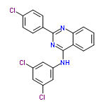 InChI=1/C20H12Cl3N3/c21-13-7-5-12(6-8-13)19-25-18-4-2-1-3-17(18)20(26-19)24-16-10-14(22)9-15(23)11-16/h1-11H,(H,24,25,26)