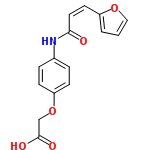 InChI=1/C15H13NO5/c17-14(8-7-12-2-1-9-20-12)16-11-3-5-13(6-4-11)21-10-15(18)19/h1-9H,10H2,(H,16,17)(H,18,19)/b8-7-