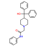 InChI=1/C26H28N2O2/c29-25(27-24-14-8-3-9-15-24)20-28-18-16-23(17-19-28)26(30,21-10-4-1-5-11-21)22-12-6-2-7-13-22/h1-15,23,30H,16-20H2,(H,27,29)