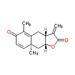 InChI=1/C15H16O3/c1-8-10-6-11-9(2)12(16)4-5-15(11,3)7-13(10)18-14(8)17/h4-5,10,13H,1,6-7H2,2-3H3/t10-,13-,15-/m1/s1