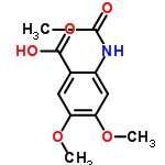 InChI=1/C11H13NO5/c1-6(13)12-8-5-10(17-3)9(16-2)4-7(8)11(14)15/h4-5H,1-3H3,(H,12,13)(H,14,15)