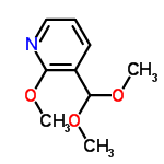 InChI=1/C9H13NO3/c1-11-8-7(5-4-6-10-8)9(12-2)13-3/h4-6,9H,1-3H3