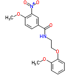 InChI=1/C17H18N2O6/c1-23-14-8-7-12(11-13(14)19(21)22)17(20)18-9-10-25-16-6-4-3-5-15(16)24-2/h3-8,11H,9-10H2,1-2H3,(H,18,20)