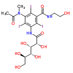 InChI=1/C18H24I3N3O9/c1-6(27)24(2)13-10(20)8(17(32)22-3-4-25)9(19)12(11(13)21)23-18(33)16(31)15(30)14(29)7(28)5-26/h7,14-16,25-26,28-31H,3-5H2,1-2H3,(H,22,32)(H,23,33)/t7-,14-,15+,16-/m1/s1