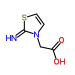 InChI=1/C5H6N2O2S/c6-5-7(1-2-10-5)3-4(8)9/h1-2,6H,3H2,(H,8,9)