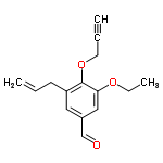 InChI=1/C15H16O3/c1-4-7-13-9-12(11-16)10-14(17-6-3)15(13)18-8-5-2/h2,4,9-11H,1,6-8H2,3H3