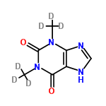 InChI=1/C7H8N4O2/c1-10-5-4(8-3-9-5)6(12)11(2)7(10)13/h3H,1-2H3,(H,8,9)/i1D3,2D3