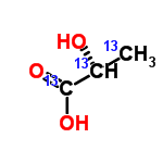 InChI=1/C3H6O3/c1-2(4)3(5)6/h2,4H,1H3,(H,5,6)/t2-/m0/s1/i1+1,2+1,3+1