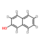 InChI=1/C10H8O/c11-10-6-5-8-3-1-2-4-9(8)7-10/h1-7,11H/i1D,2D,3D,4D,5D,6D,7D