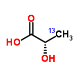 InChI=1/C3H6O3/c1-2(4)3(5)6/h2,4H,1H3,(H,5,6)/t2-/m0/s1/i1+1