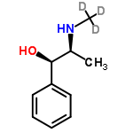 InChI=1/C10H15NO/c1-8(11-2)10(12)9-6-4-3-5-7-9/h3-8,10-12H,1-2H3/t8-,10-/m0/s1/i2D3