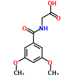 InChI=1/C11H13NO5/c1-16-8-3-7(4-9(5-8)17-2)11(15)12-6-10(13)14/h3-5H,6H2,1-2H3,(H,12,15)(H,13,14)