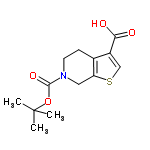 InChI=1/C13H17NO4S/c1-13(2,3)18-12(17)14-5-4-8-9(11(15)16)7-19-10(8)6-14/h7H,4-6H2,1-3H3,(H,15,16)