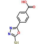 InChI=1/C9H6N2O3S/c12-8(13)6-3-1-5(2-4-6)7-10-11-9(15)14-7/h1-4H,(H,11,15)(H,12,13)