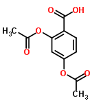 InChI=1/C11H10O6/c1-6(12)16-8-3-4-9(11(14)15)10(5-8)17-7(2)13/h3-5H,1-2H3,(H,14,15)