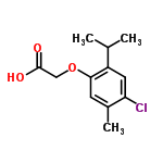 InChI=1/C12H15ClO3/c1-7(2)9-5-10(13)8(3)4-11(9)16-6-12(14)15/h4-5,7H,6H2,1-3H3,(H,14,15)