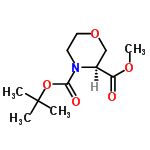 InChI=1/C11H19NO5/c1-11(2,3)17-10(14)12-5-6-16-7-8(12)9(13)15-4/h8H,5-7H2,1-4H3/t8-/m0/s1