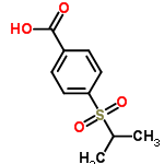 InChI=1/C10H12O4S/c1-7(2)15(13,14)9-5-3-8(4-6-9)10(11)12/h3-7H,1-2H3,(H,11,12)