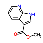 InChI=1/C9H8N2O2/c1-13-9(12)7-5-11-8-6(7)3-2-4-10-8/h2-5H,1H3,(H,10,11)