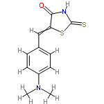 InChI=1/C12H12N2OS2/c1-14(2)9-5-3-8(4-6-9)7-10-11(15)13-12(16)17-10/h3-7H,1-2H3,(H,13,15,16)