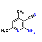 InChI=1/C8H9N3/c1-5-3-6(2)11-8(10)7(5)4-9/h3H,1-2H3,(H2,10,11)